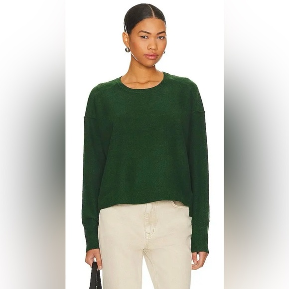 Free People Sweaters - FREE PEOPLE Luna Pullover In Dark Green